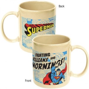 DC Comics - Superman - Fighting Villians & Mornings Mug